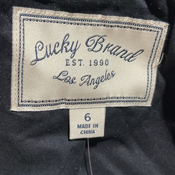 NWT Lucky Brand Two Button Tweed Blazer Women Size 6 Style 7W30730 - Picture 5 of 7